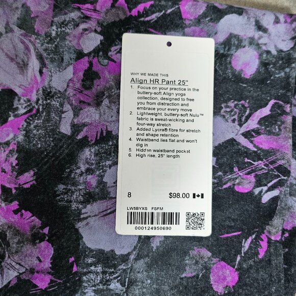 Lululemon Align High Rise Pant 25" Size 8 - Picture 4 of 9